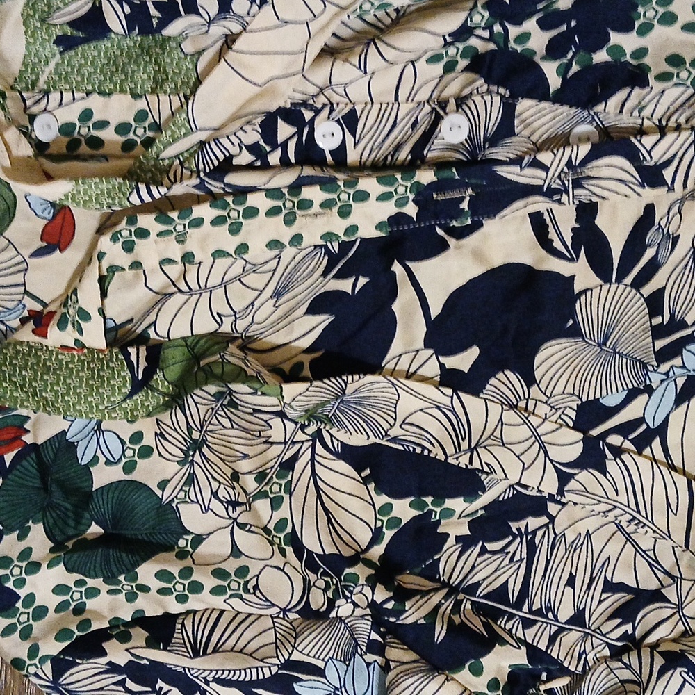Dalia Macphee Tie Neck Printed Midi Dress. - Picture 14 of 16